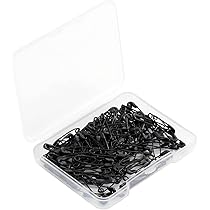 Amazon | 安全ピン 手芸用 バネなし2本 ばね付き22本 27ミリ